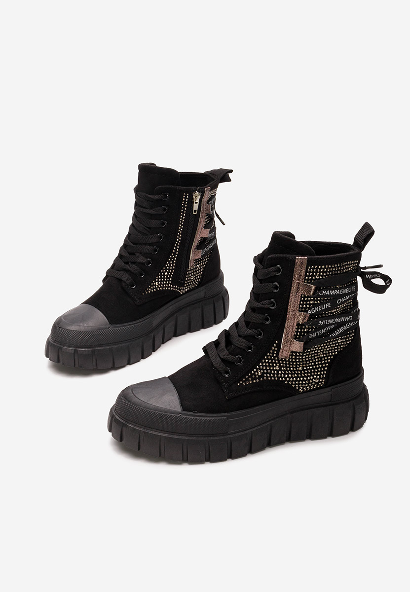 Černé dámské kotníková obuv Brenia V2