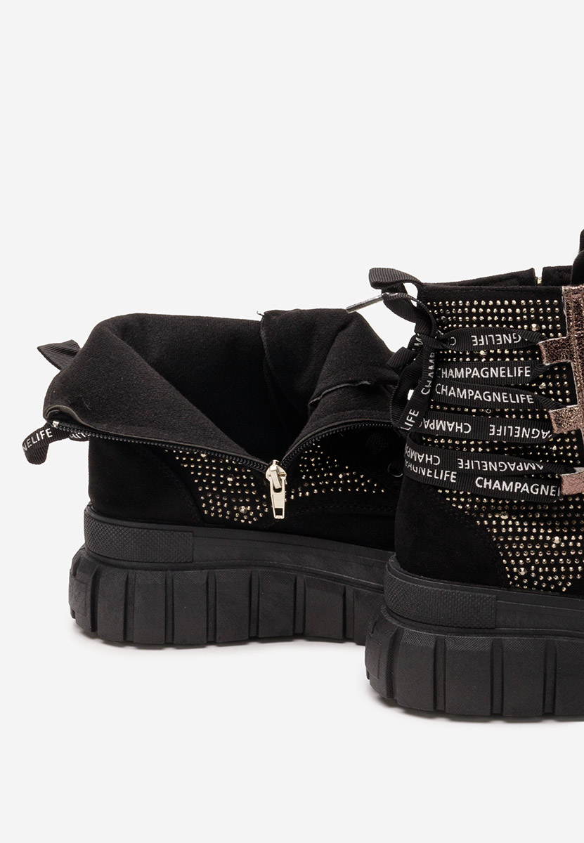 Černé dámské kotníková obuv Brenia V2