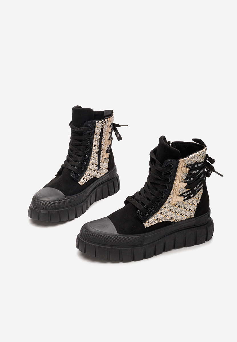 Černé dámské kotníková obuv Brenia