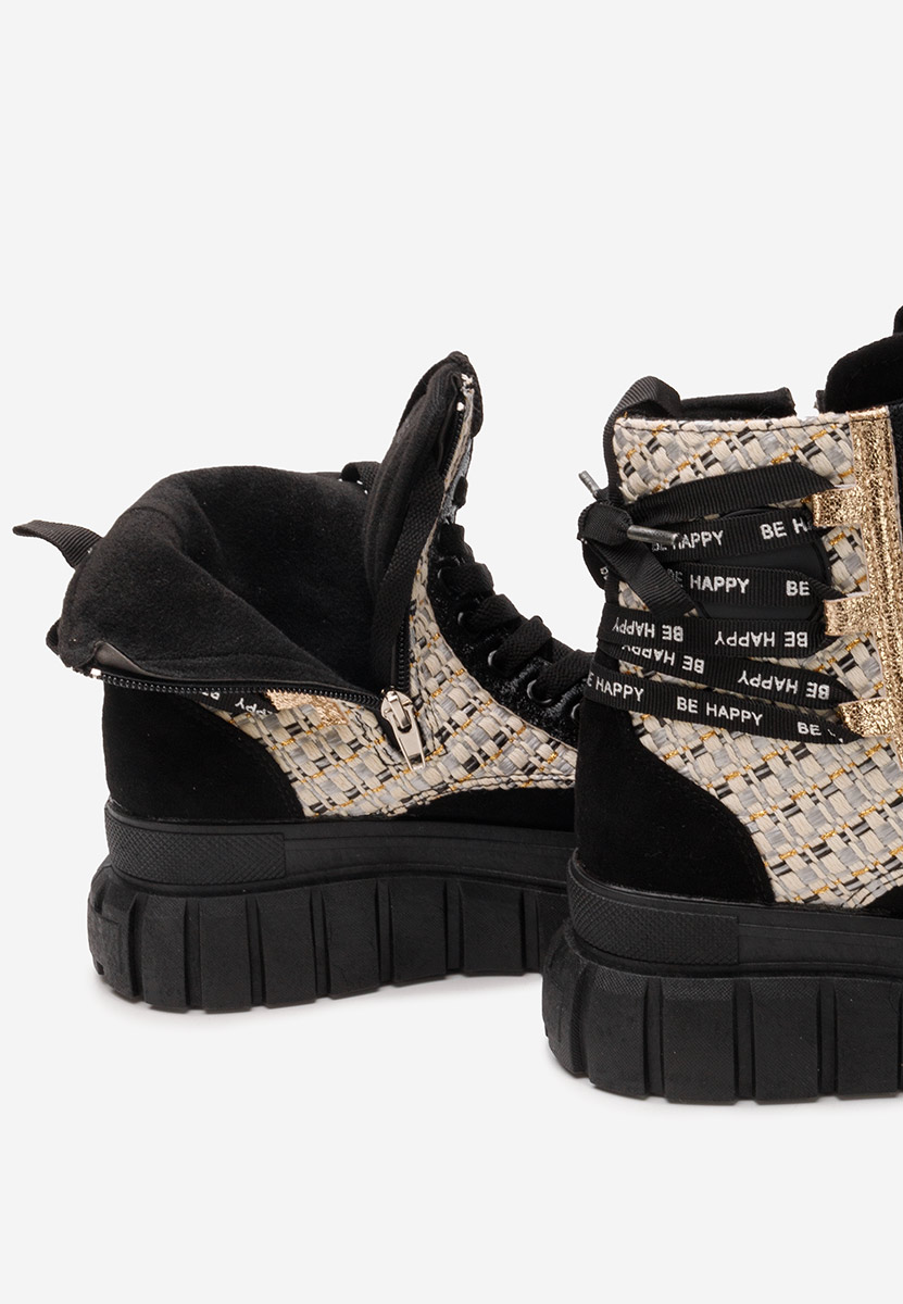 Černé dámské kotníková obuv Brenia