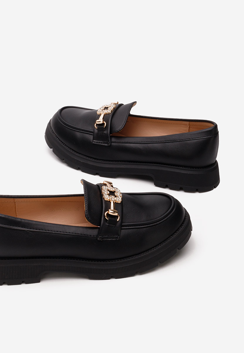 Černé dívčí mokasíny Flumisa