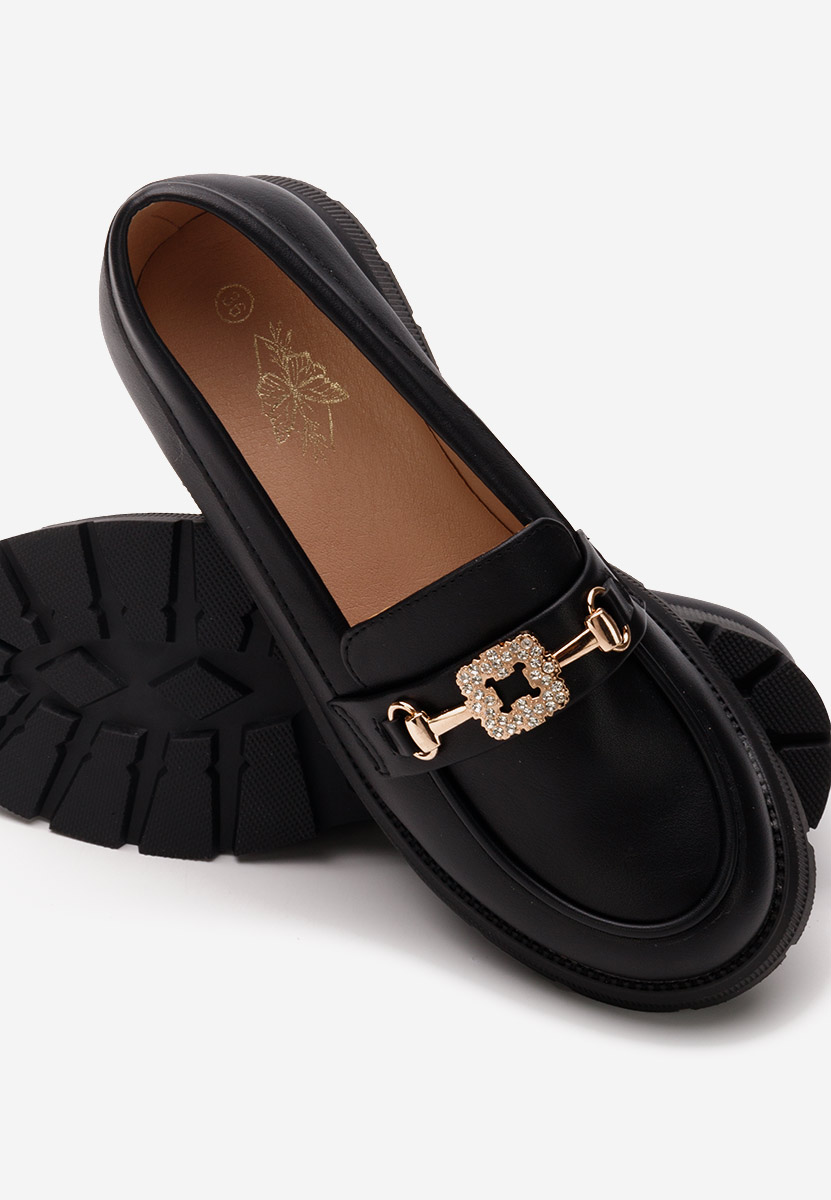 Černé dívčí mokasíny Flumisa