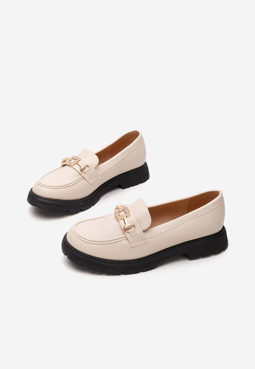 Béžové dívčí mokasíny Flumisa