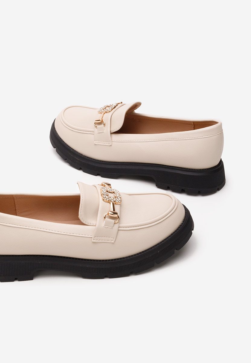 Béžové dívčí mokasíny Flumisa