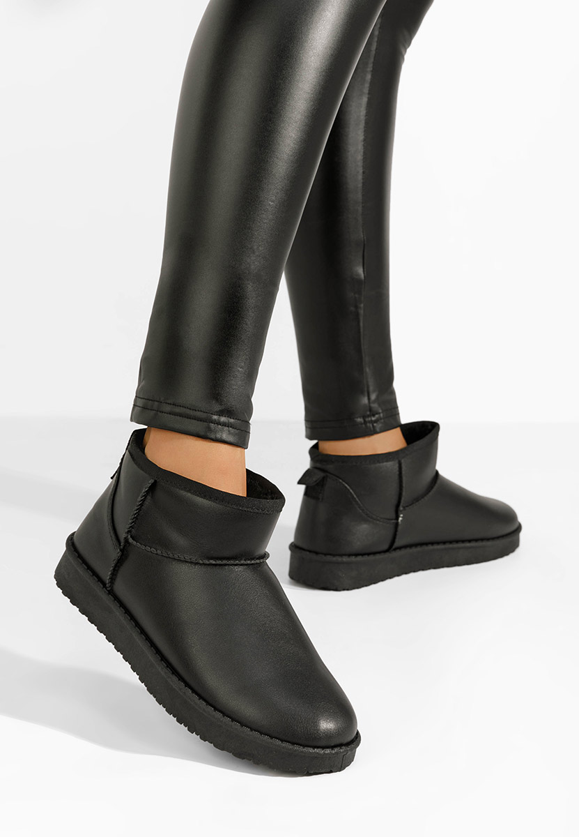 Černé kotníkové zimní boty Andora