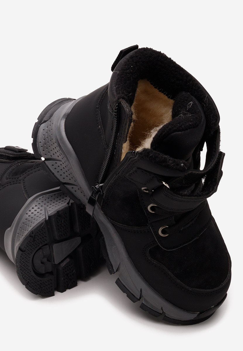 Černé dětské kotníkové boty Sproggy