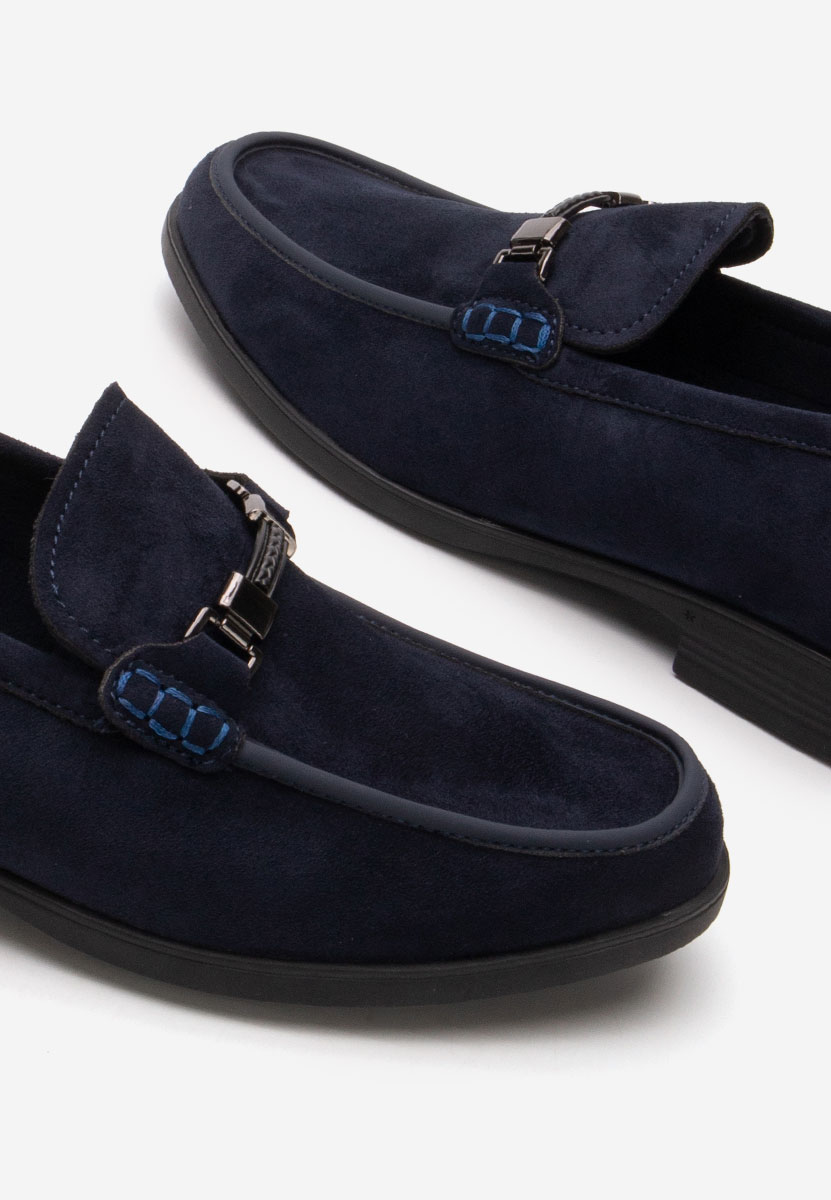 Tmavě modré pánské mokasíny Barton
