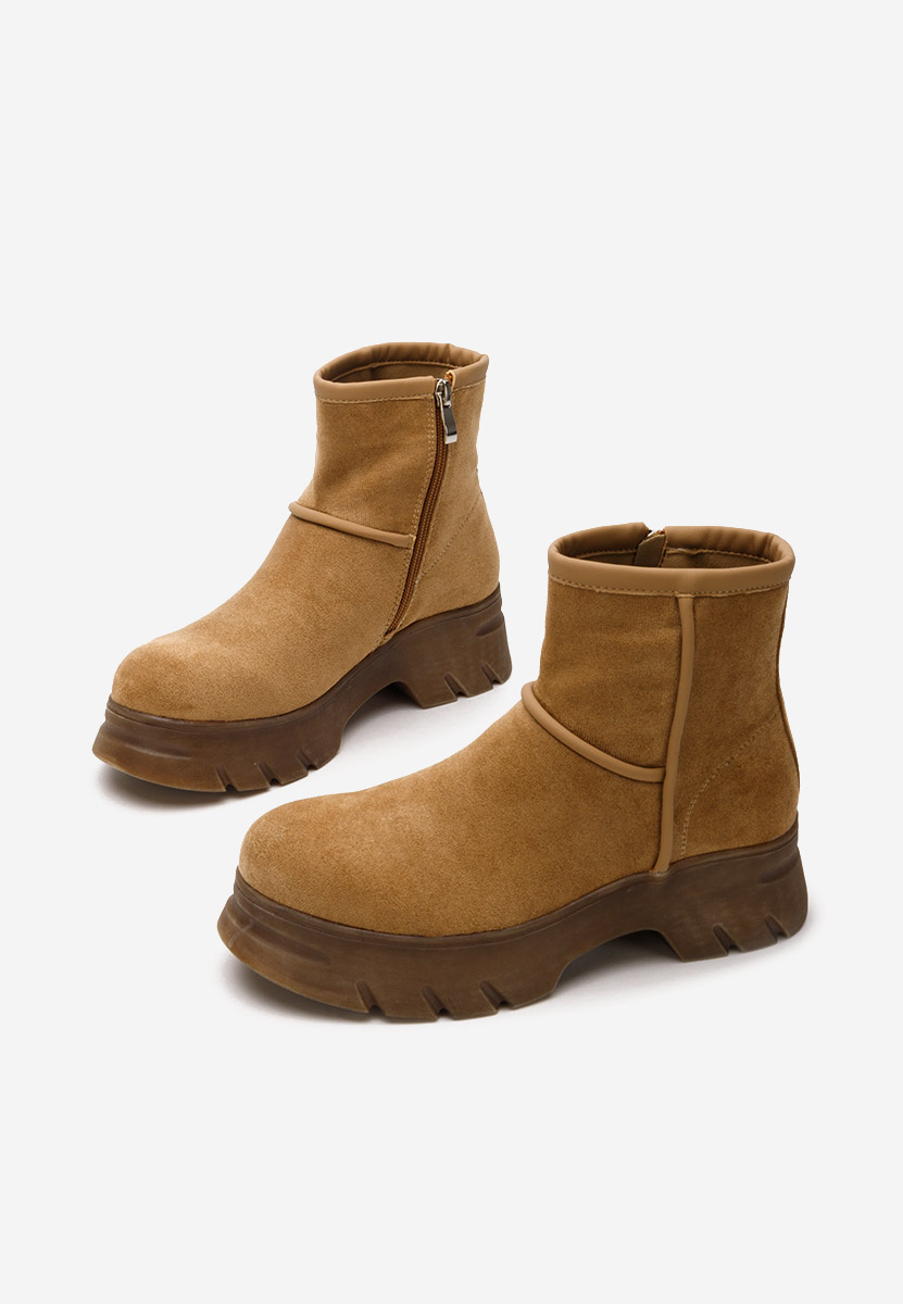 Hnedé dámské kotníková obuv Garonna