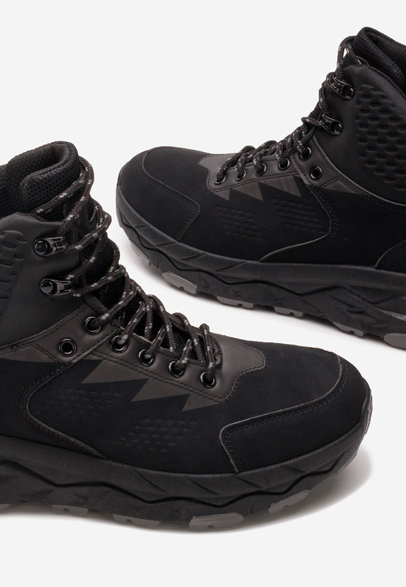 Černé pánské kotníkové boty Ricoh