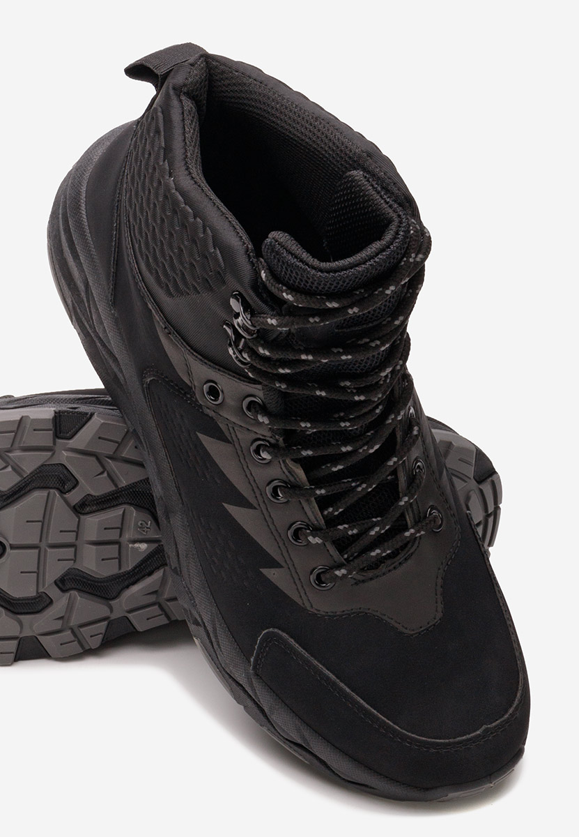 Černé pánské kotníkové boty Ricoh