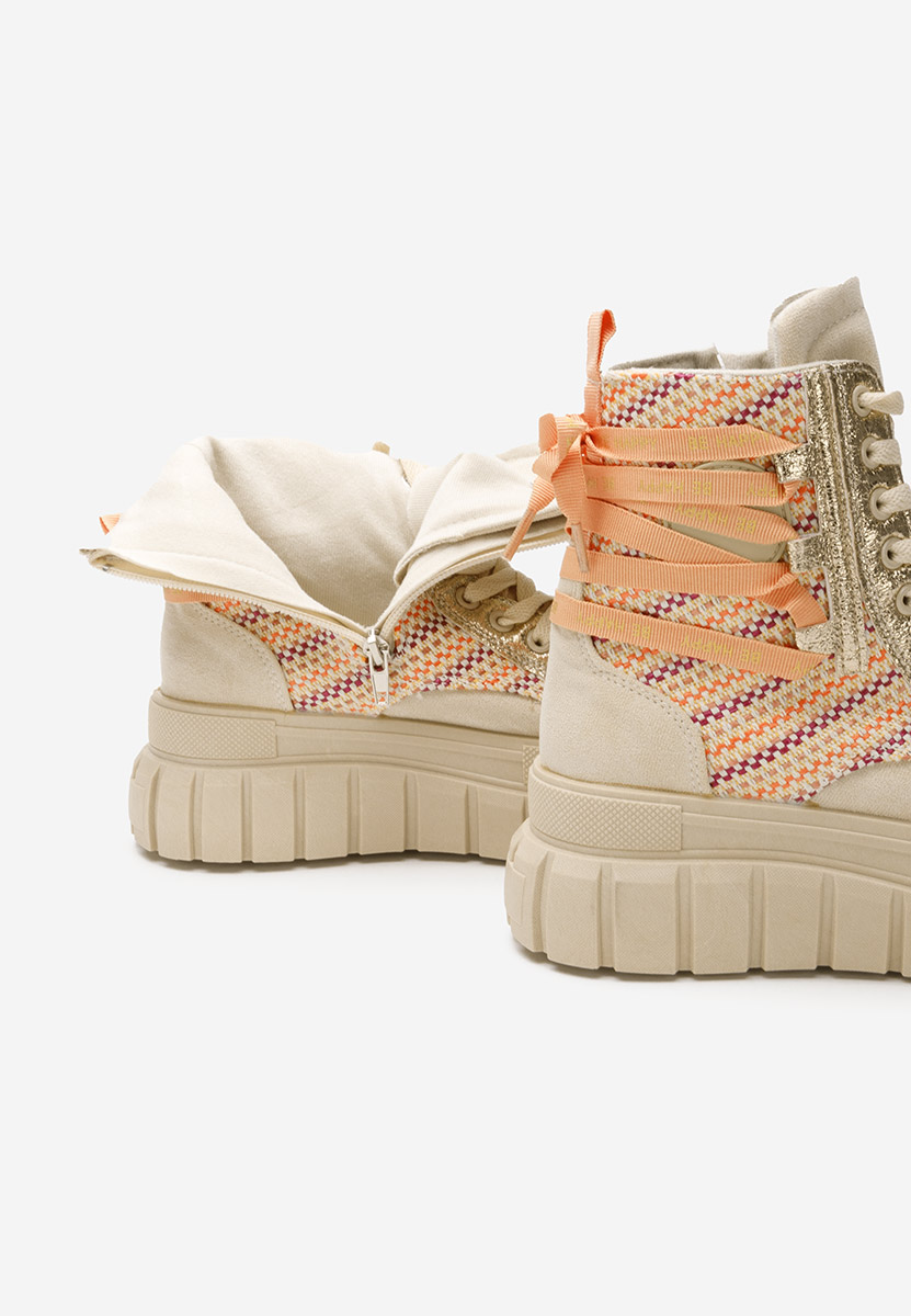 Béžové dámské kotníková obuv Brenia