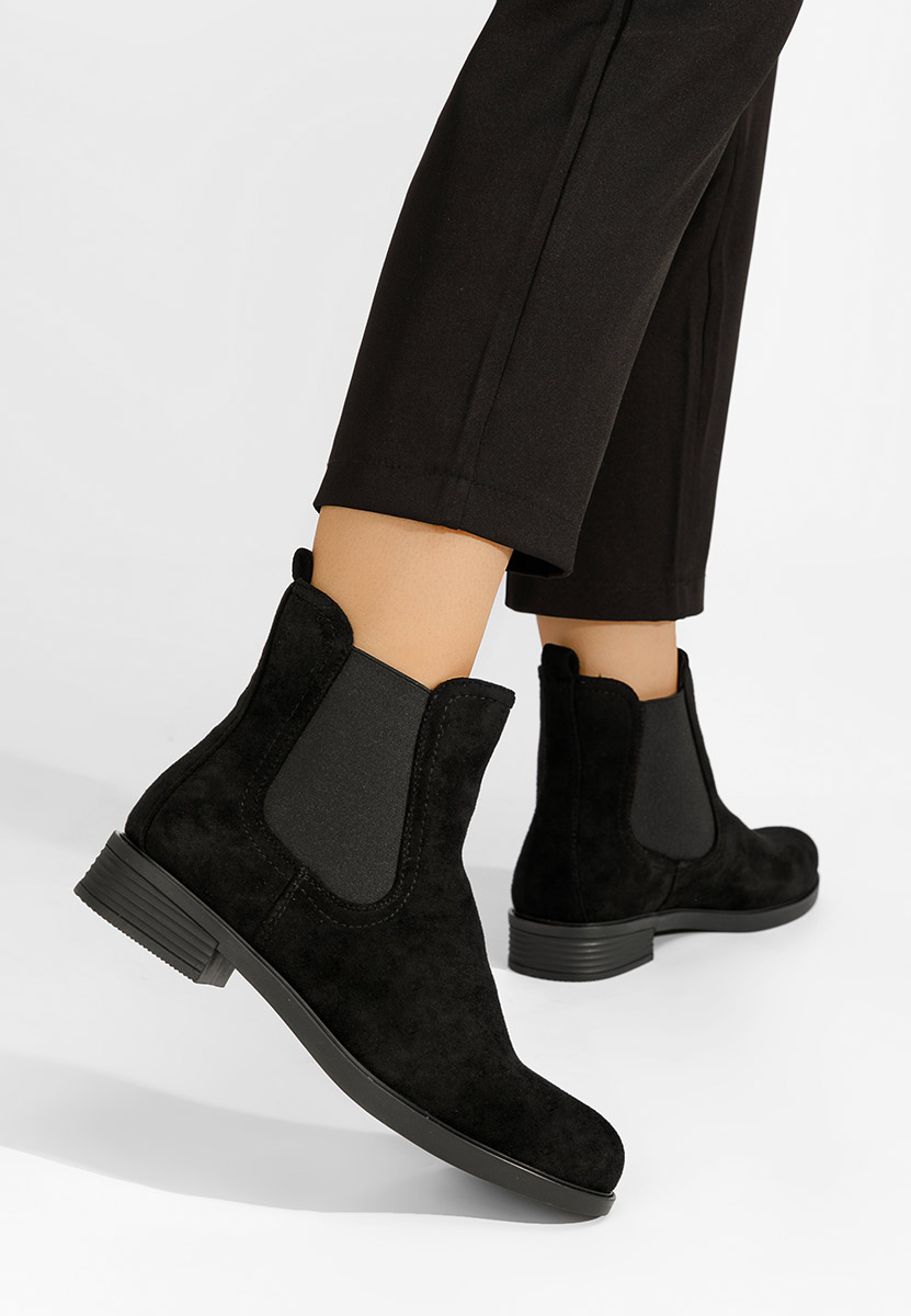 Černé dámské kotníková obuv Zelmira