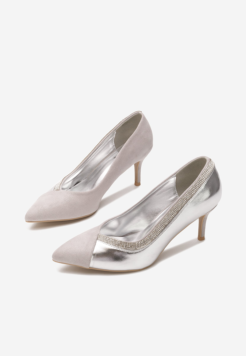 Stribrné lodičky do špičky Hassie