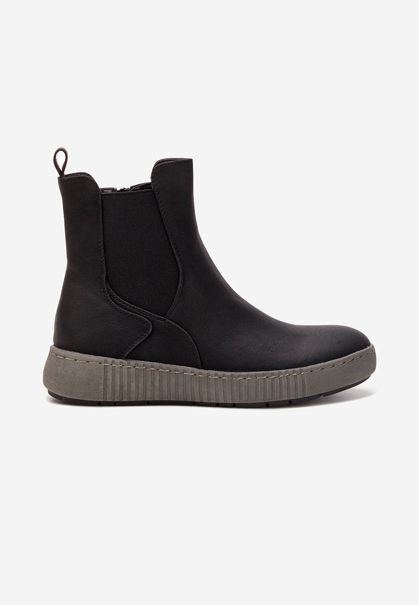 Černé dámské chelsea boty Sheela