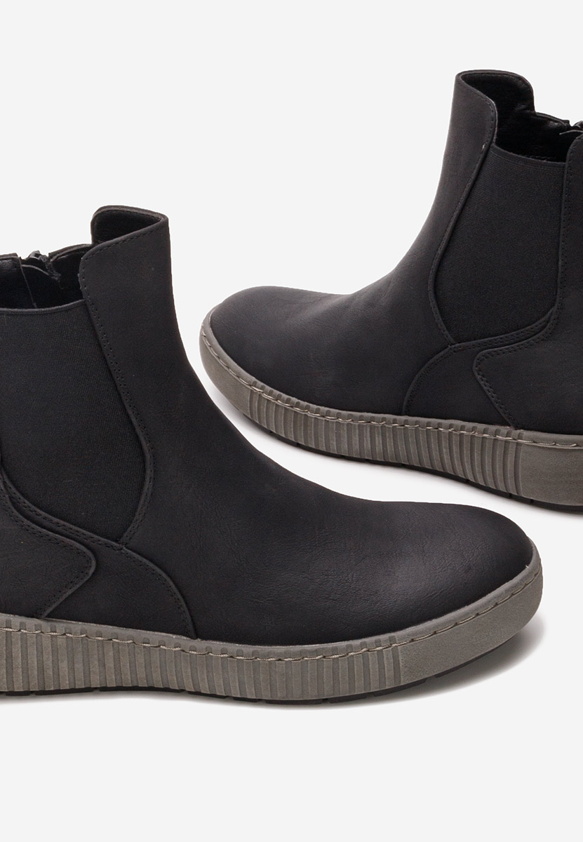 Černé dámské chelsea boty Sheela