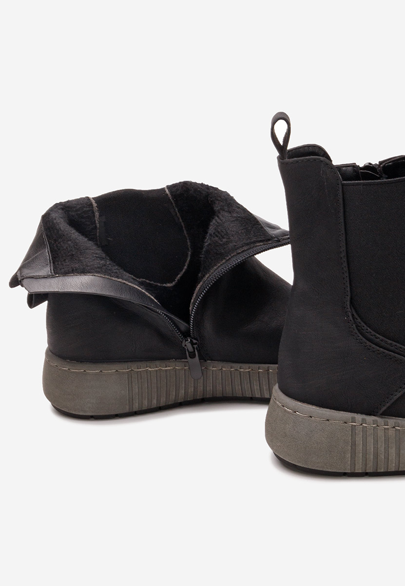 Černé dámské chelsea boty Sheela