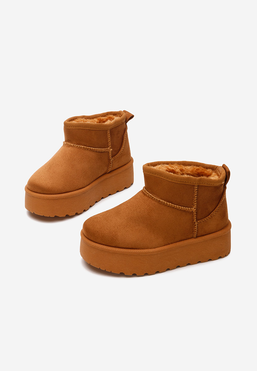 Camelové dívčí kozačky Adeka