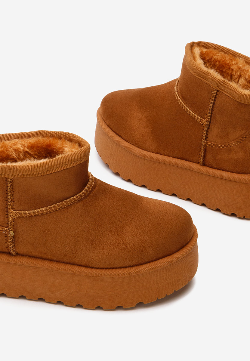 Camelové dívčí kozačky Adeka