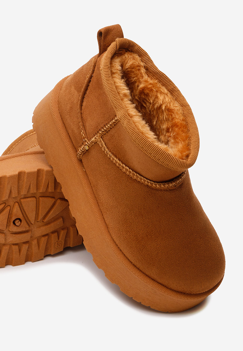 Camelové dívčí kozačky Adeka