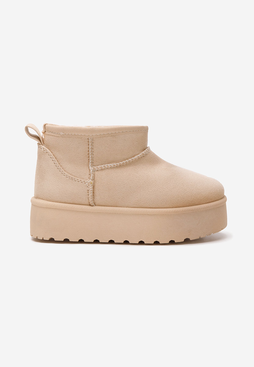 Béžové dívčí kozačky Adeka