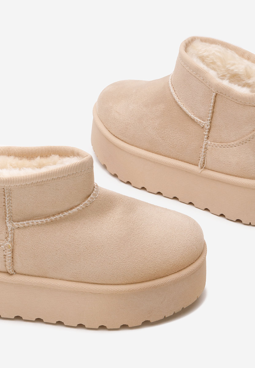 Béžové dívčí kozačky Adeka