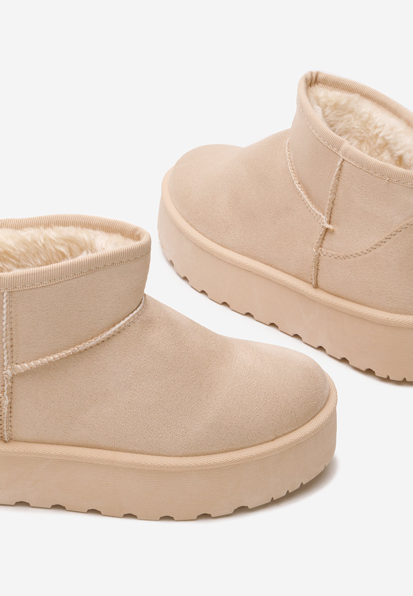 Béžové dívčí kozačky Adeka V2