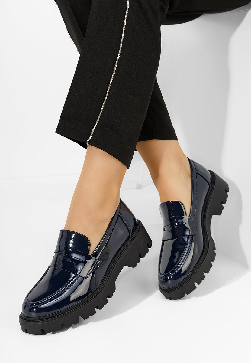 Tmavě modré mokasíny dámské Zampa