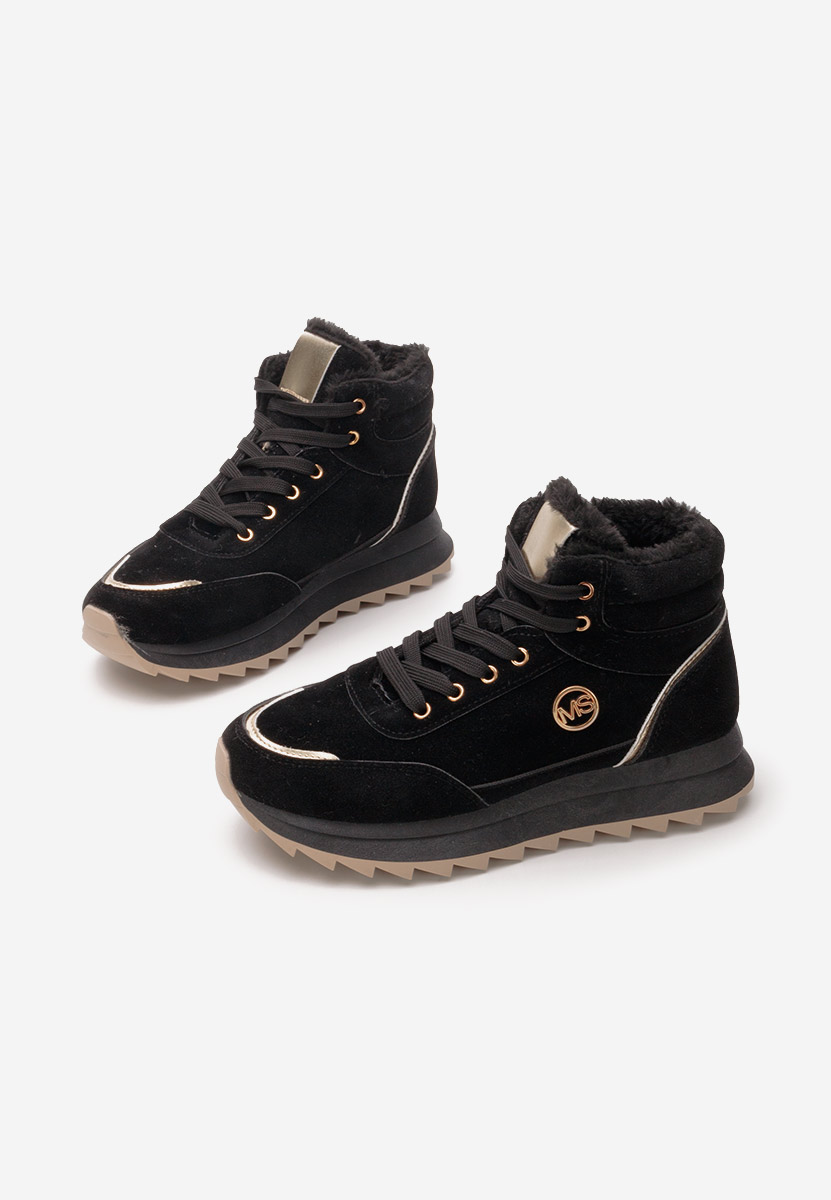 Černé zimní tenisky dámské Noira