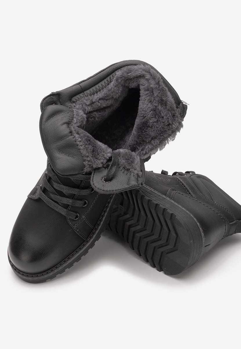 Černé pánské kotníkové boty Ploppo