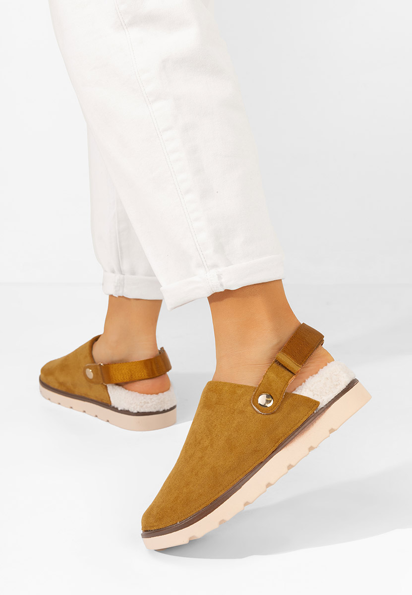 Camelové dámské dřeváky Tamra