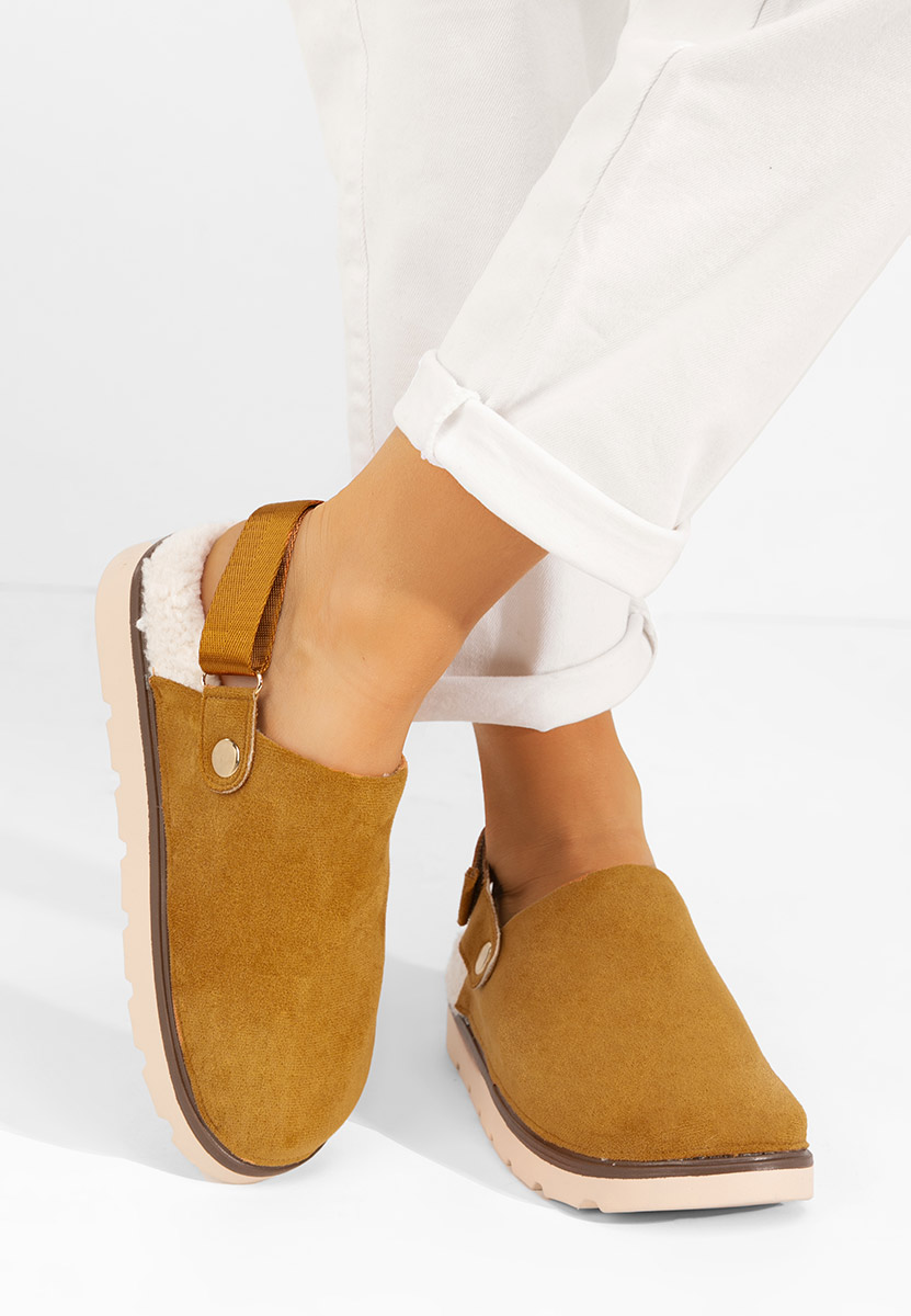 Camelové dámské dřeváky Tamra