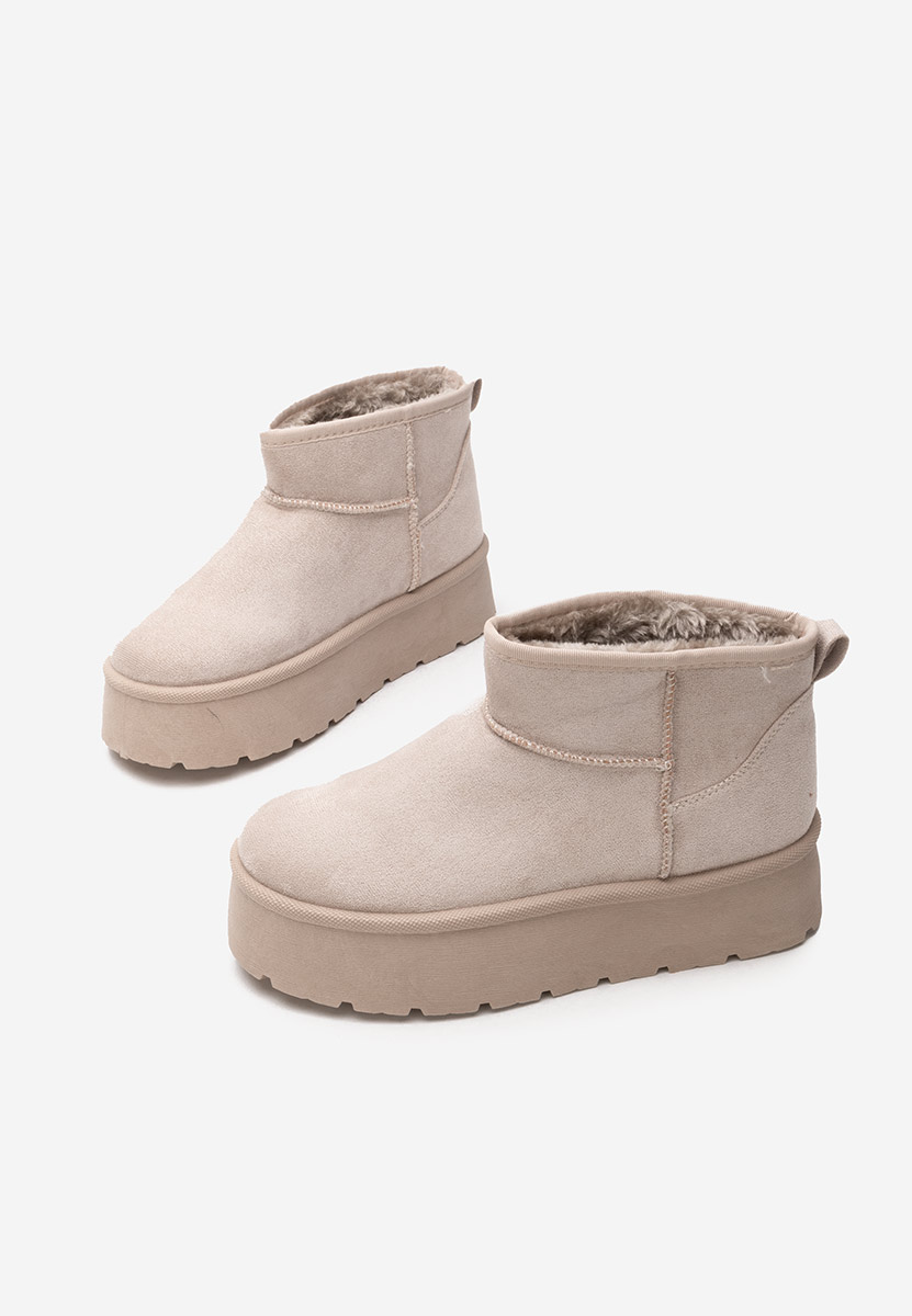Khaki dámské válenky na platformě Savieda V7