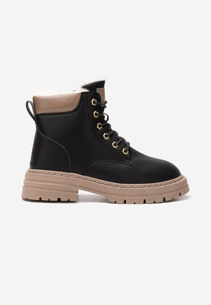 Černé šněrovací kotníkové boty Katavega V5