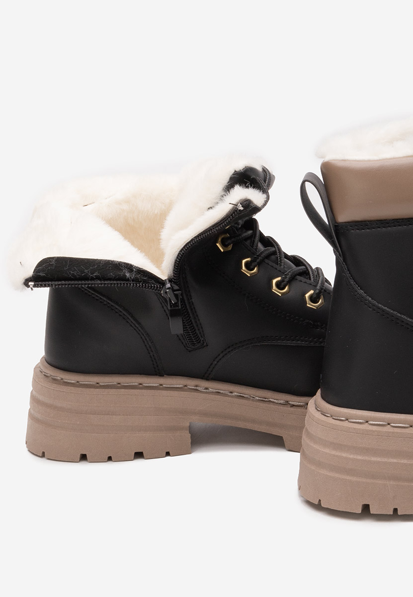 Černé šněrovací kotníkové boty Katavega V5