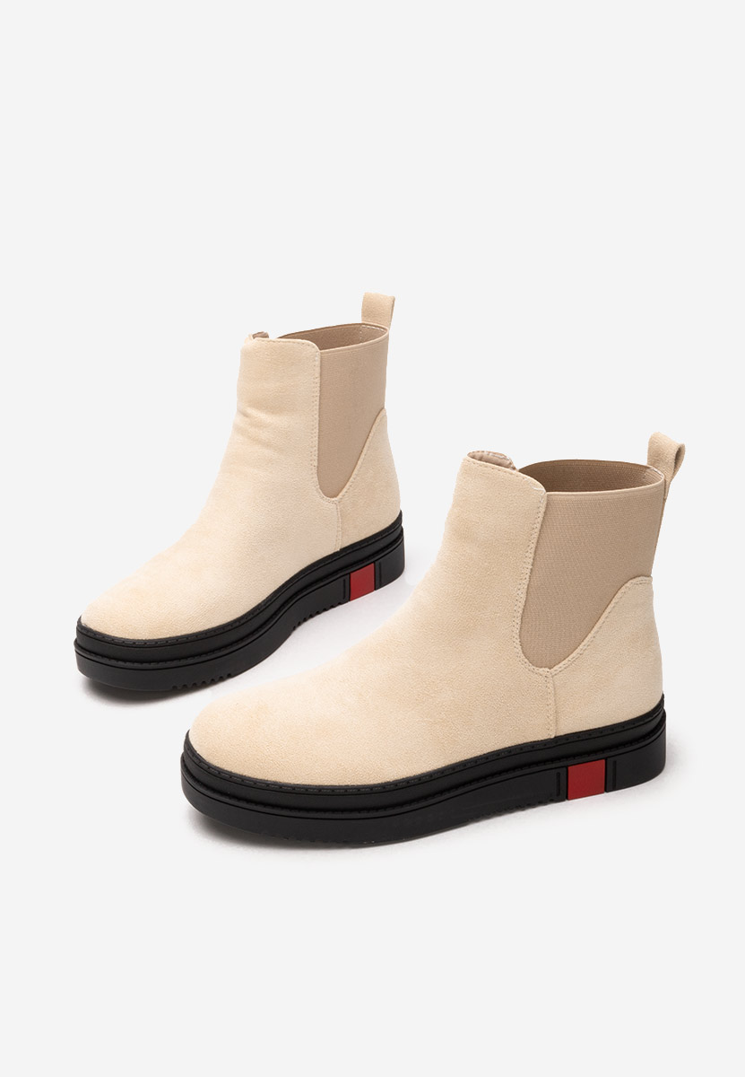 Béžové dámské kotníková obuv Samera