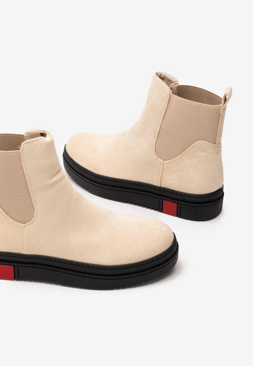 Béžové dámské kotníková obuv Samera