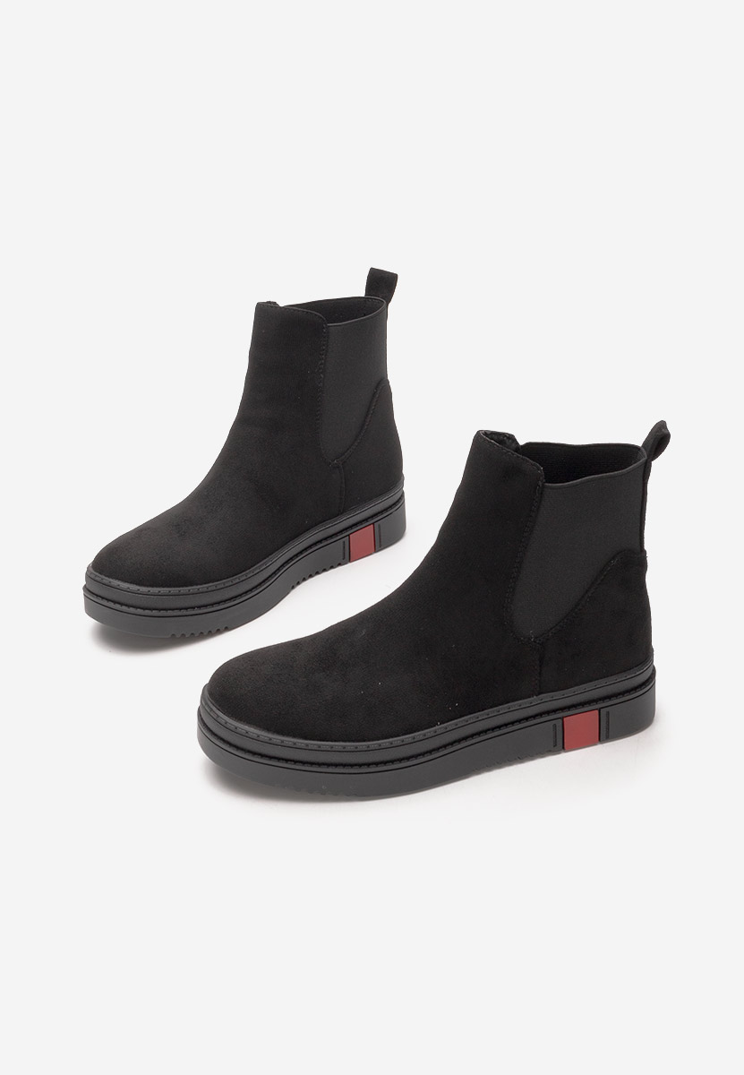 Černé dámské kotníková obuv Samera