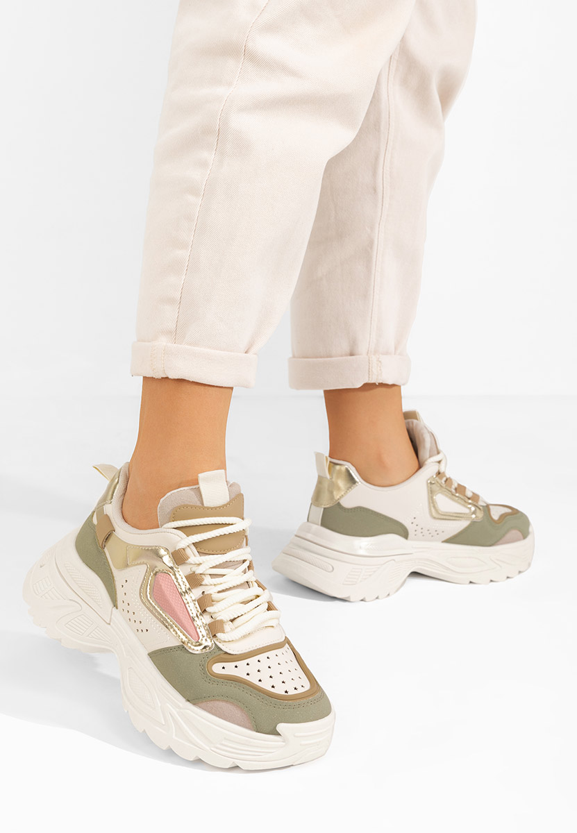 Zelené dámské tenisky na klínku Dorathy