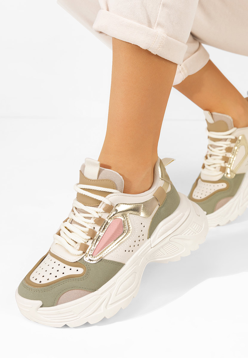 Zelené dámské tenisky na klínku Dorathy