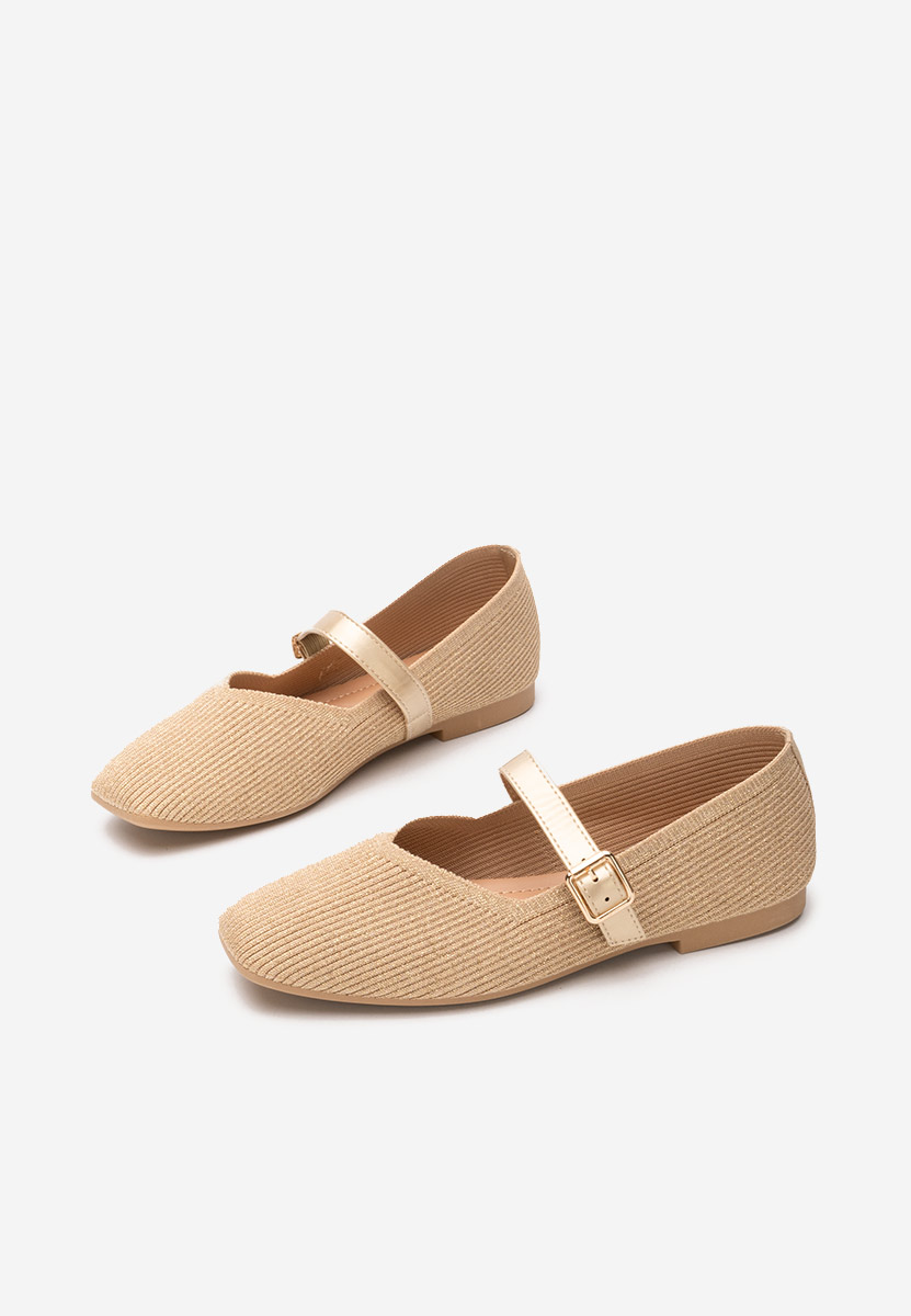 Zlaté dámské baleríny Gabriella