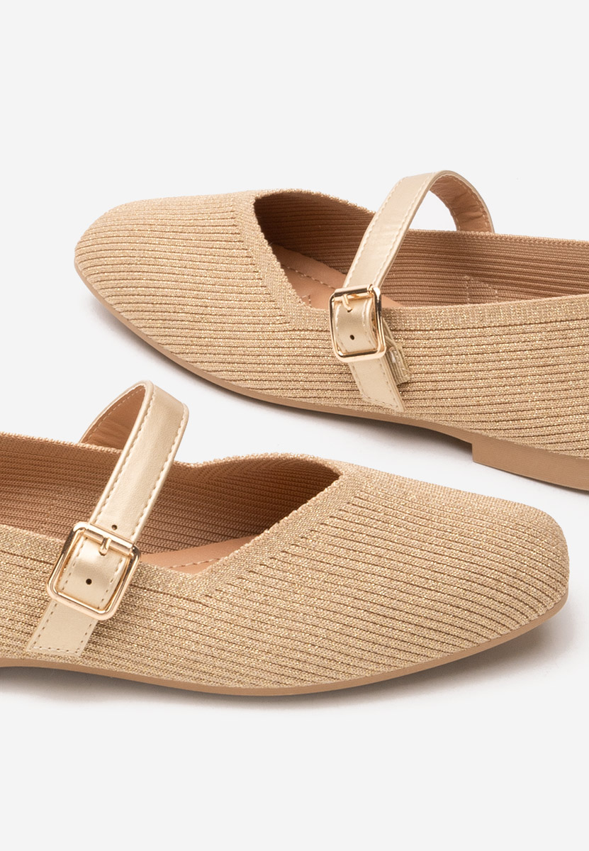 Zlaté dámské baleríny Gabriella