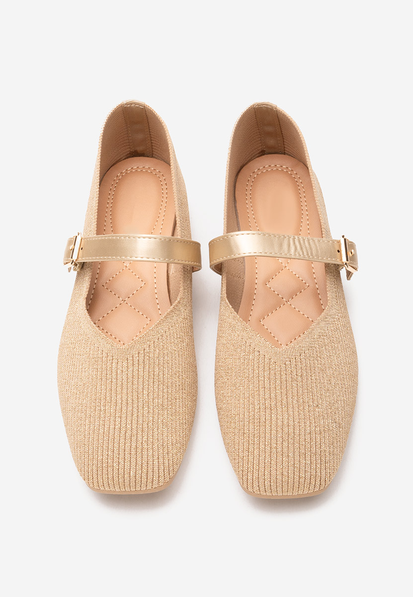 Zlaté dámské baleríny Gabriella