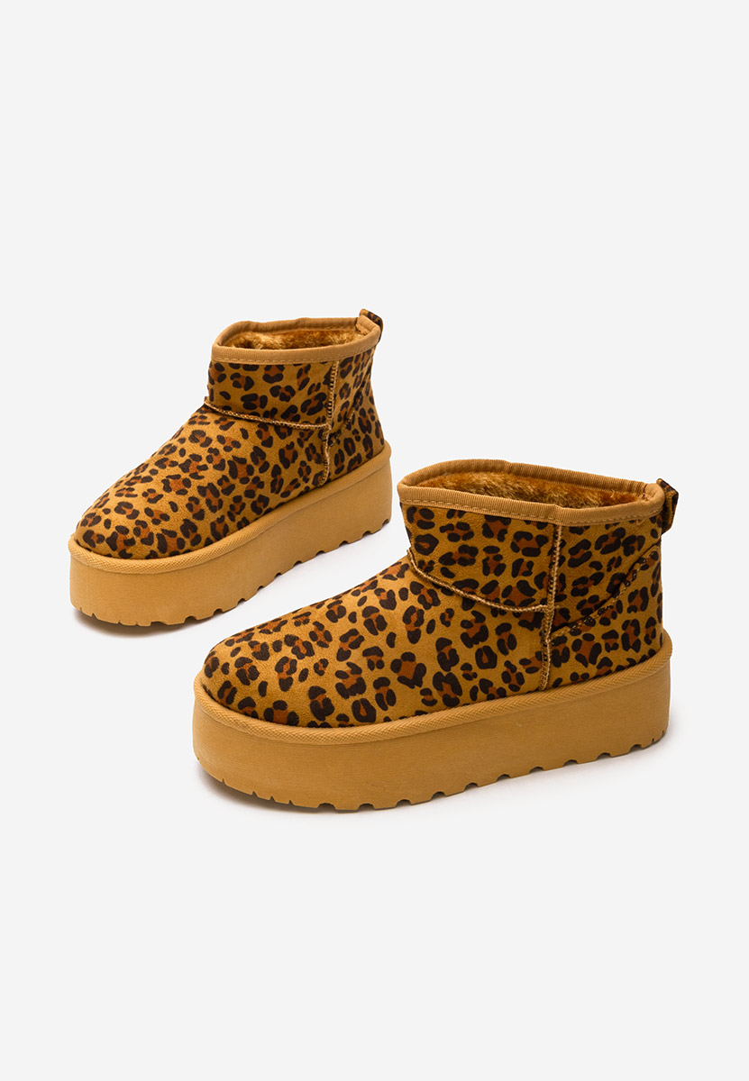 Leopardí kozačky na platformě Savieda V5