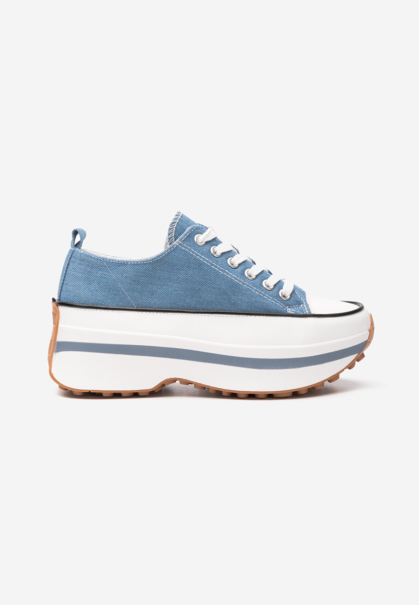 Denim tenisky na platformě Cathleen