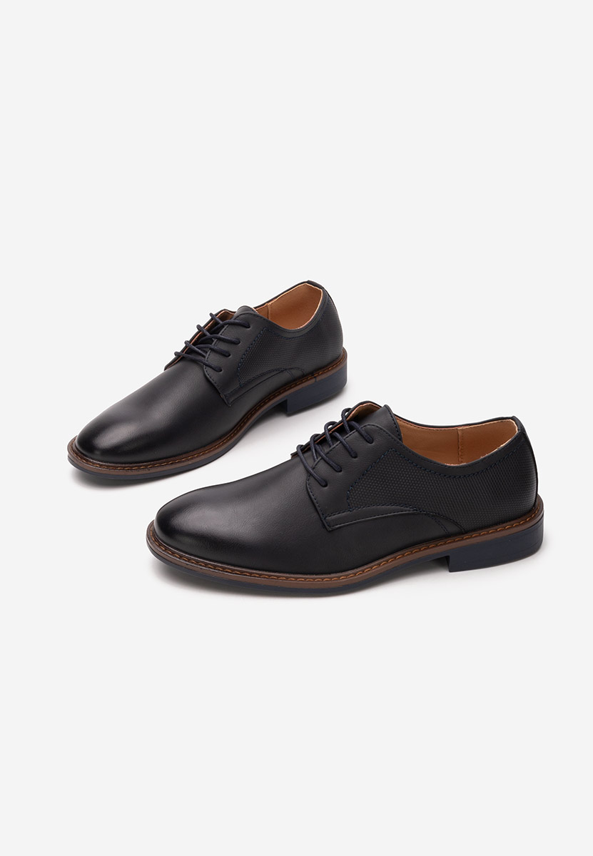 Tmavě modré pánská společenská obuv Benjamin