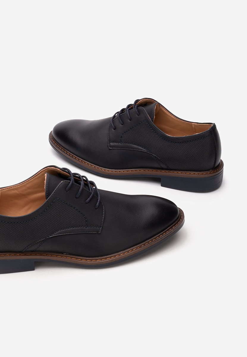 Tmavě modré pánská společenská obuv Benjamin