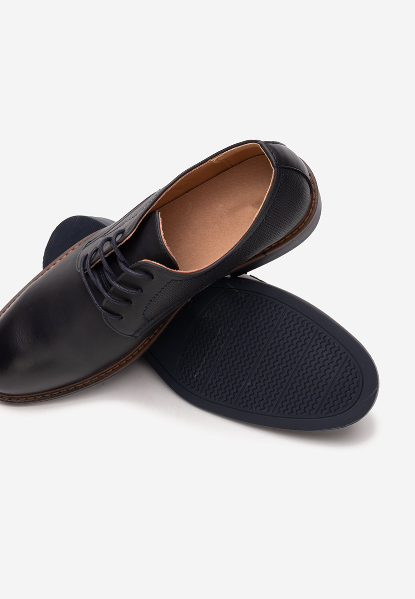 Tmavě modré pánská společenská obuv Benjamin