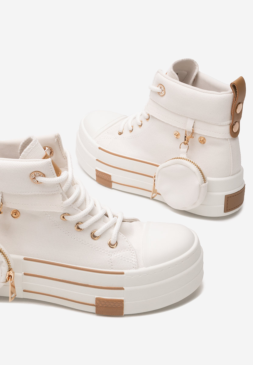 Bílé kotníkové tenisky Sharita