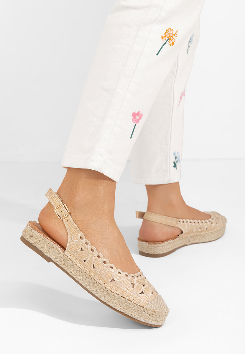 Levně Béžové dámské espadrilky Latoria V2