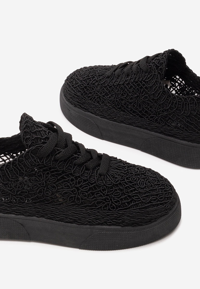 Černé dámské plátěné tenisky Patrica